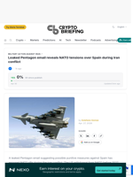 Leaked Pentagon email reveals NATO tensions over Spain during Iran conflict