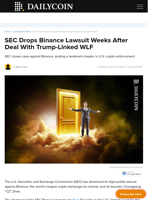 SEC Drops Binance Lawsuit Weeks After Deal With Trump-Linked WLF - DailyCoin