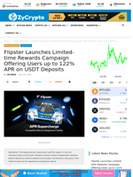 Flipster Launches Limited-time Rewards Campaign Offering Users up to 122% APR on USDT Deposits
