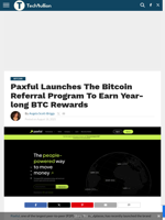 Paxful Launches The Bitcoin Referral Program To Earn Year-long BTC Rewards - TechBullion