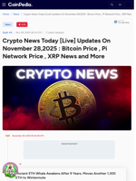 Crypto News Today [Live] Updates On November 28,2025