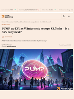 PUMP up 13% as Wintermute scoops $3.5mln - Is a 55% rally next? - AMBCrypto