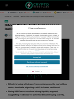 Bitcoin Quietly Exits Exchanges as Bullish Signals Build Up - Crypto News Flash