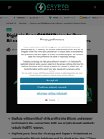 DigiAsia Eyes $100M Raise to Buy Bitcoin — Institutional Demand Grows - Crypto News Flash