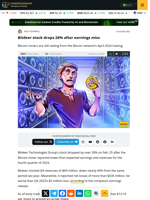 Bitdeer stock drops 28% after earnings miss