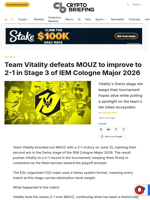 Team Vitality defeats MOUZ to improve to 2-1 in Stage 3 of IEM Cologne Major 2026