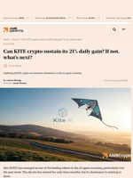 Can KITE crypto sustain its 21% daily gain? If not, what’s next? - AMBCrypto
