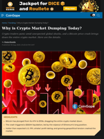 Why is Crypto Market Dumping Today?