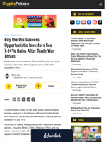 Buy the Dip Success: Opportunistic Investors See 7-14% Gains After Trade War Jitters