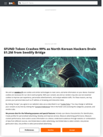 SFUND Token Crashes 99% as North Korean Hackers Drain $1.2M from Seedify Bridge - Brave New Coin