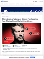 MicroStrategy’s Biggest Bitcoin Buy in a Year Shocks Share Prices